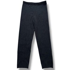 100% Cashmere Knit Lounge Pants Soft Minimal  Luxury Neiman Marcus Soft Warm Lg